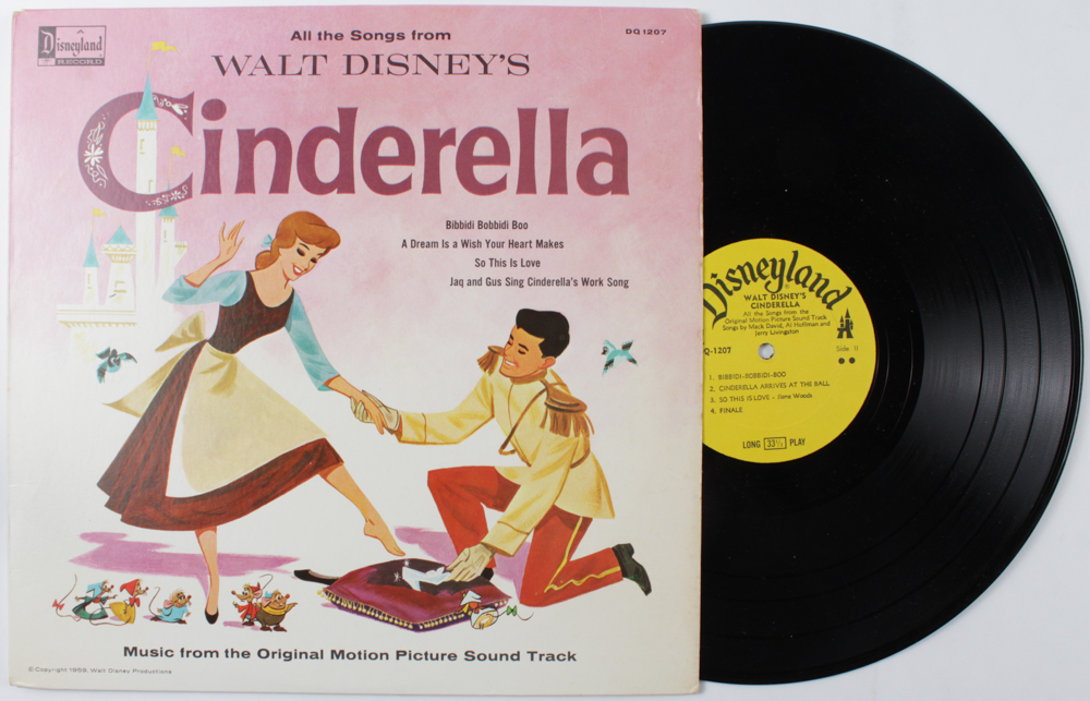Vintage 1963 Walt Disney's "Cinderella" Vinyl Record at PristineAuction.com Vintage 1963 Walt Disney's "Cinderella" Vinyl Record at PristineAuction.com