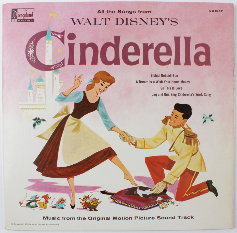 Vintage 1963 Walt Disney's "Cinderella" Vinyl Record at PristineAuction.com Vintage 1963 Walt Disney's "Cinderella" Vinyl Record at PristineAuction.com