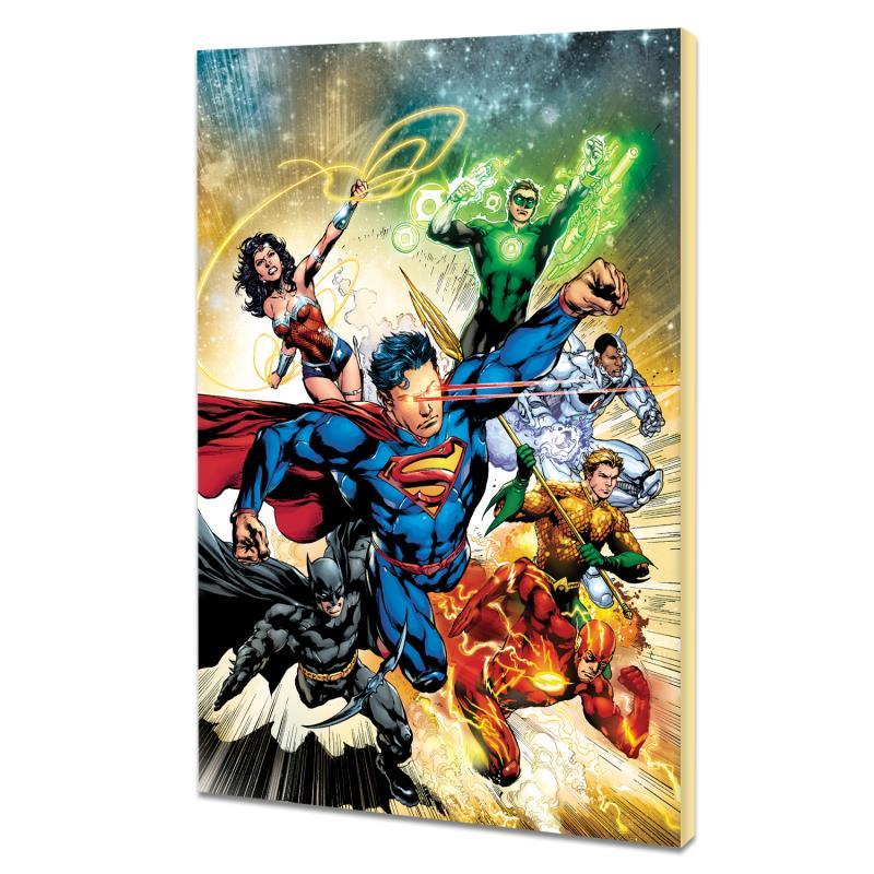 "Justice League #2" LE 24x16 Giclee on Gallery Wrapped Canvas by Ivan Reis (Artova) at PristineAuction.com "Justice League #2" LE 24x16 Giclee on Gallery Wrapped Canvas by Ivan Reis (Artova) at PristineAuction.com