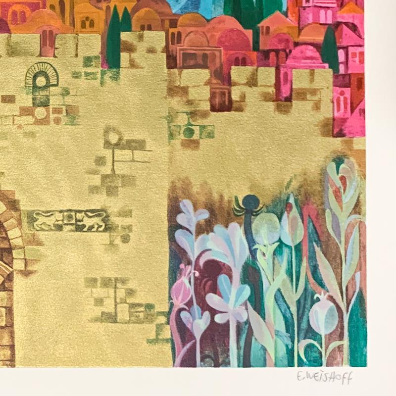 "Lions Gate - Jerusalem" LE 18x28 Serigraph by E. Weishoff (PA) at PristineAuction.com "Lions Gate - Jerusalem" LE 18x28 Serigraph by E. Weishoff (PA) at PristineAuction.com