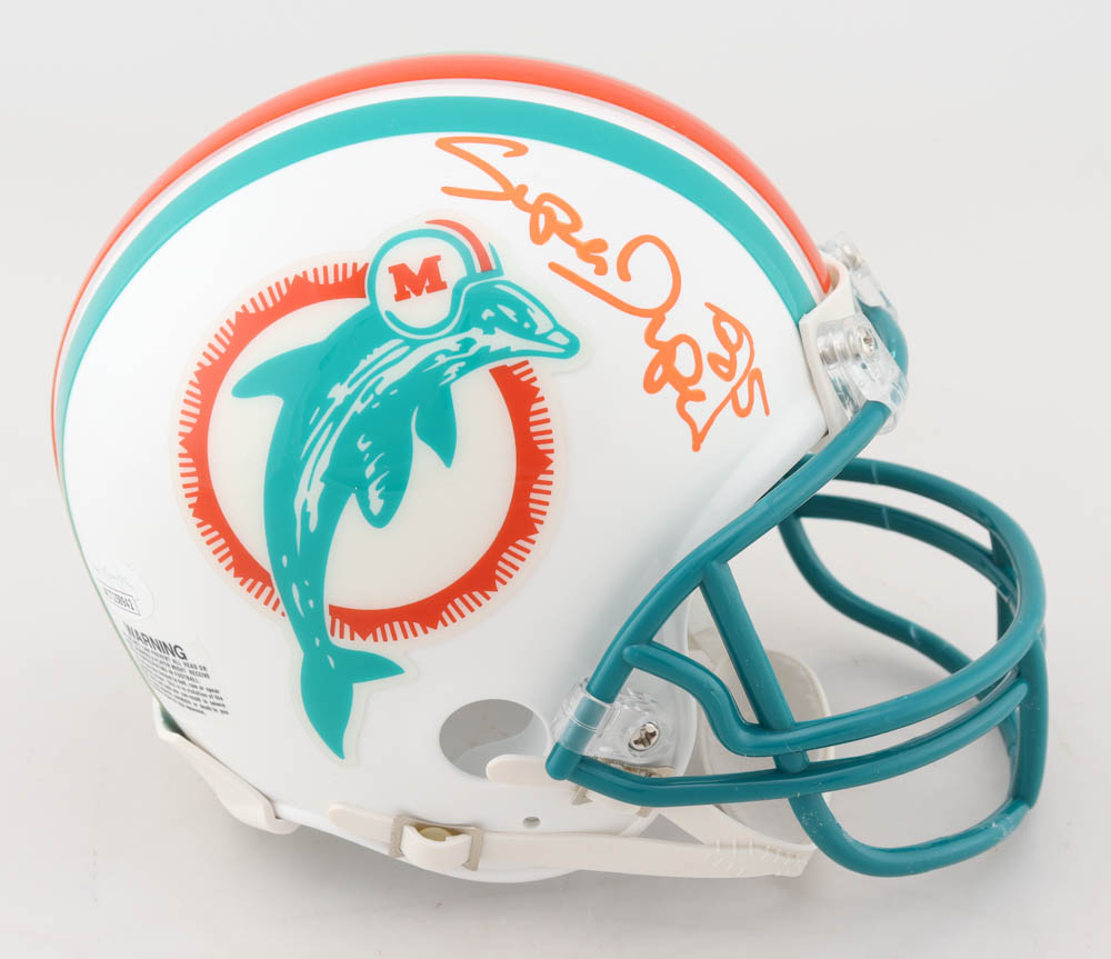 Mark "Super" Duper Signed Dolphins Mini Helmet (JSA COA) at PristineAuction.com Mark "Super" Duper Signed Dolphins Mini Helmet (JSA COA) at PristineAuction.com