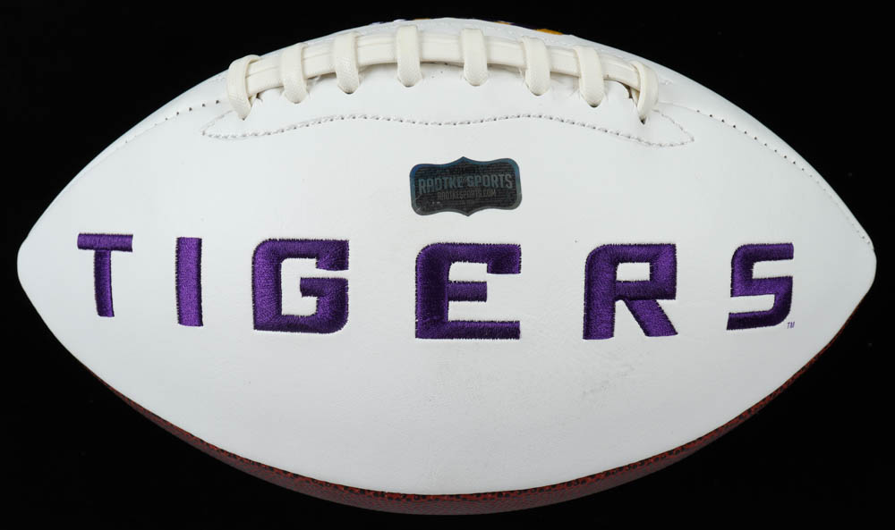 Patrick Peterson Signed LSU Tigers Logo Football (Radtke COA) at PristineAuction.com Patrick Peterson Signed LSU Tigers Logo Football (Radtke COA) at PristineAuction.com