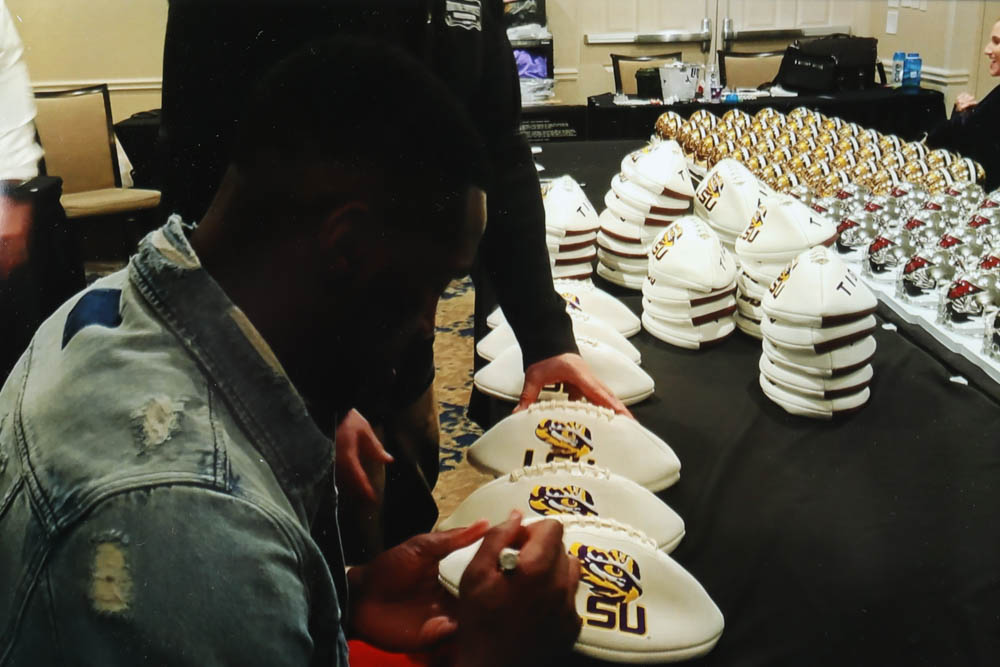 Patrick Peterson Signed LSU Tigers Logo Football (Radtke COA) at PristineAuction.com Patrick Peterson Signed LSU Tigers Logo Football (Radtke COA) at PristineAuction.com