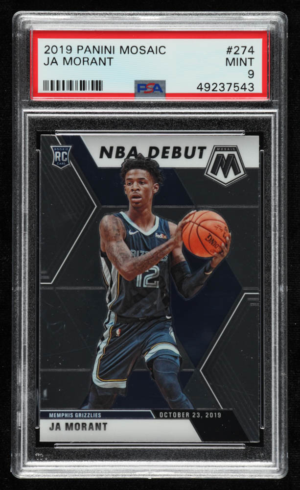 Ja Morant 2019-20 Panini Mosaic #274 (PSA 9) at PristineAuction.com Ja Morant 2019-20 Panini Mosaic #274 (PSA 9) at PristineAuction.com