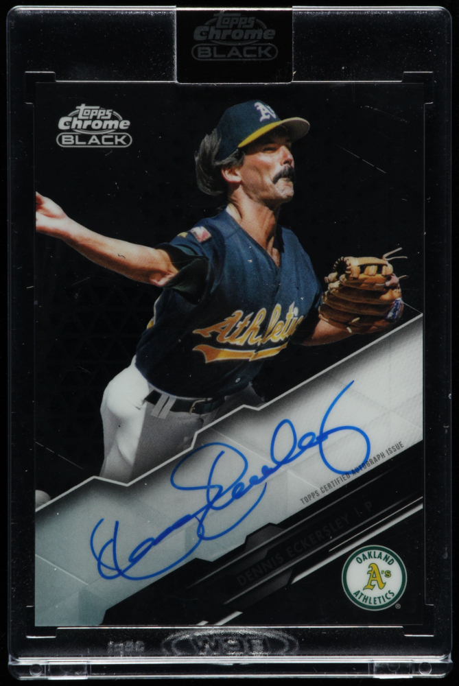 Dennis Eckersley 2020 Topps Chrome Black Autographs #CBADE