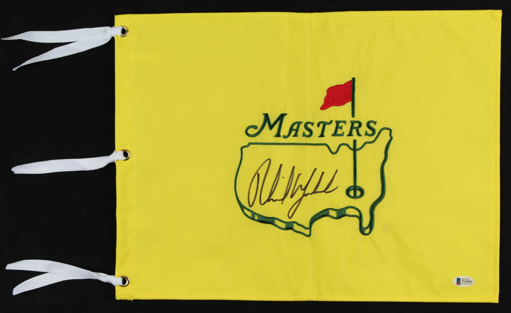 Phil Mickelson Signed Masters Flag (Beckett COA) at PristineAuction.com Phil Mickelson Signed Masters Flag (Beckett COA) at PristineAuction.com
