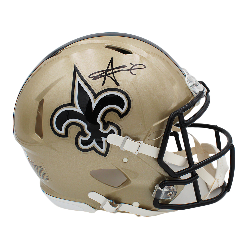 Réplica De Casco New Orleans Saints Riddell Speed - Green Gridiron, Inc - Foto 9
