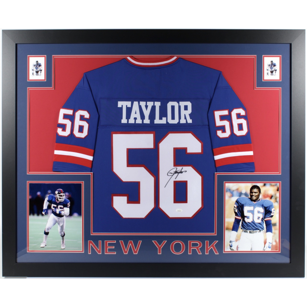Photo Signée Lawrence Taylor Encadrée 8x10 – Authentifiée JSA, Dédicacée, HOF GOAT