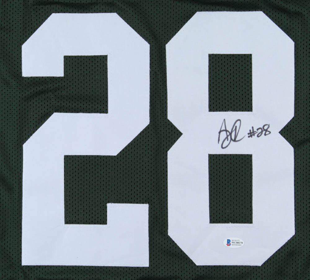 A. J. Dillon Signed Jersey (Beckett COA) at PristineAuction.com A. J. Dillon Signed Jersey (Beckett COA) at PristineAuction.com