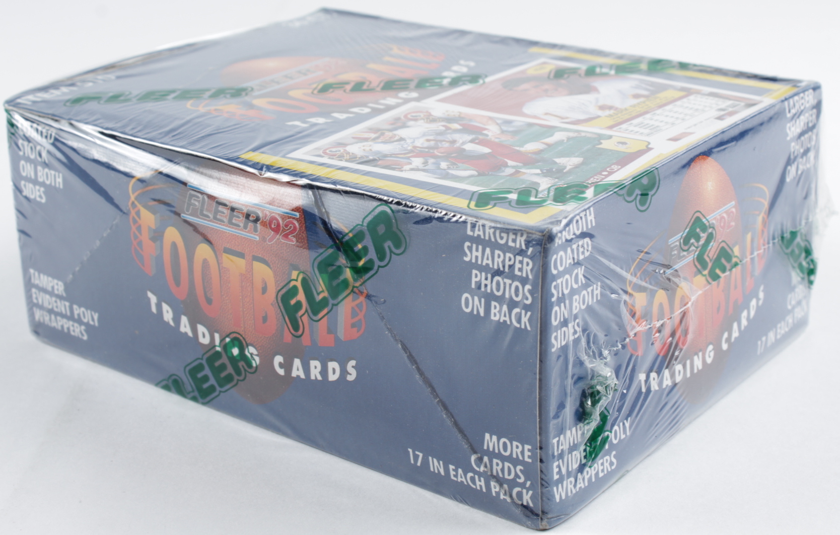 1992 Fleer Football Wax Box of (36) Packs at PristineAuction.com 1992 Fleer Football Wax Box of (36) Packs at PristineAuction.com