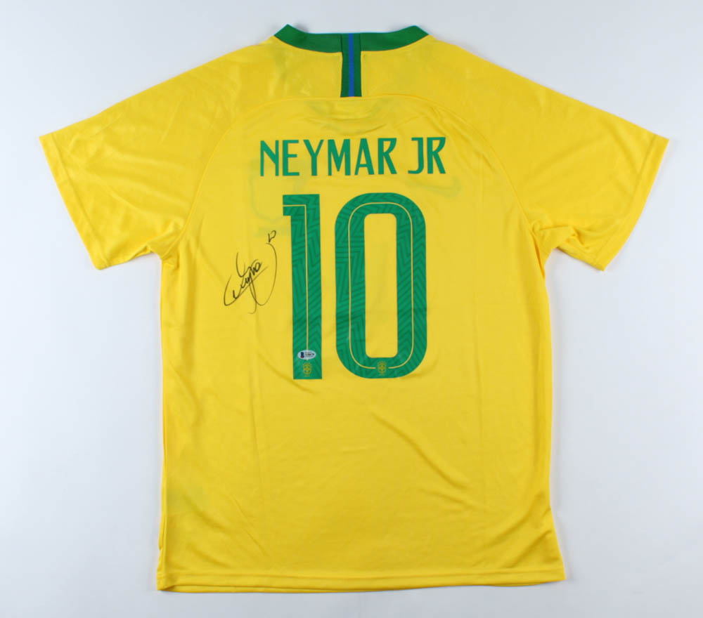 Neymar Signed Team Brazil Jersey (Beckett LOA) at PristineAuction.com Neymar Signed Team Brazil Jersey (Beckett LOA) at PristineAuction.com