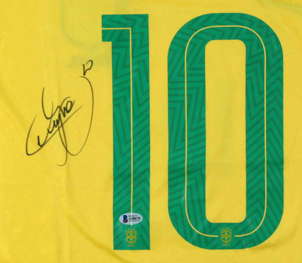 Neymar Signed Team Brazil Jersey (Beckett LOA) at PristineAuction.com Neymar Signed Team Brazil Jersey (Beckett LOA) at PristineAuction.com
