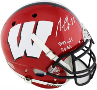 Melvin Gordon Signed Wisconsin Badgers Full-Size Authentic On-Field Helmet Inscribed "5143 Yds" & "49 TDs" (Radtke) at PristineAuction.com