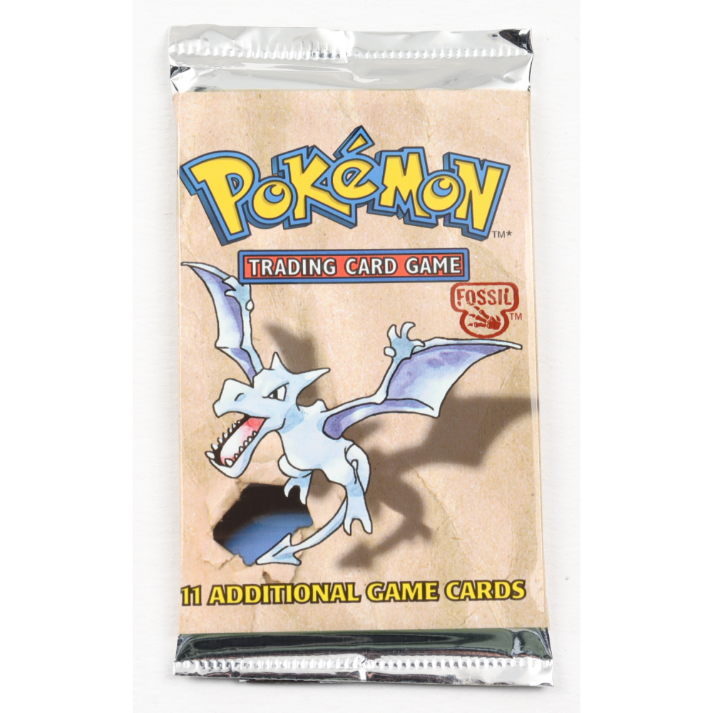 Pokemon Base Set Fossil First Edition Booster Pack with (11) Cards Pristine Auction