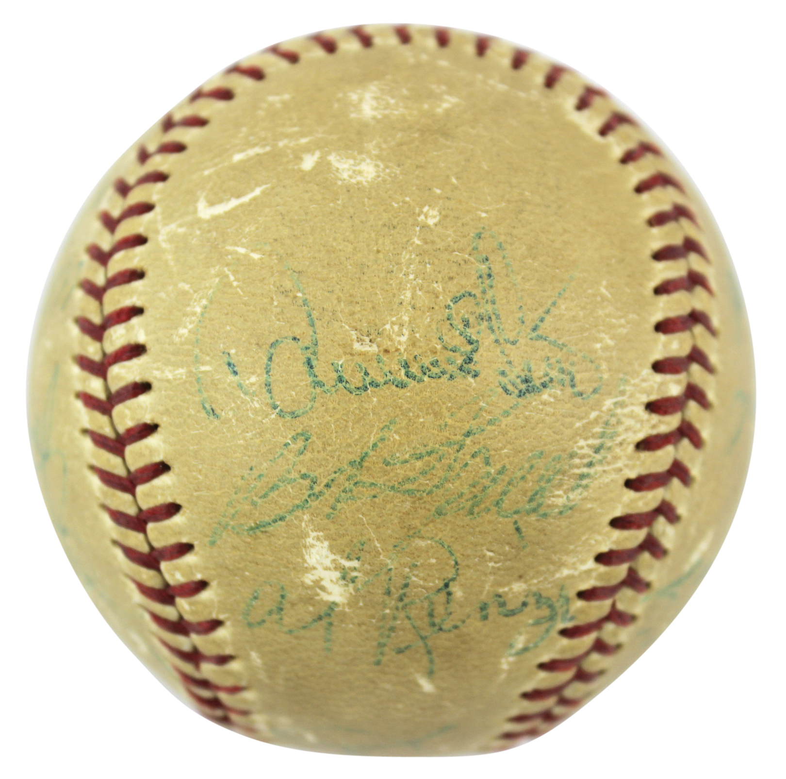 1965 Pirates Baseball Signed by (17) with Roberto Clemente, Willie Stargell, Bill Mazeroski, Vern Law (Beckett LOA) (See Description) at PristineAuction.com 1965 Pirates Baseball Signed by (17) with Roberto Clemente, Willie Stargell, Bill Mazeroski, Vern Law (Beckett LOA) (See Description) at PristineAuction.com