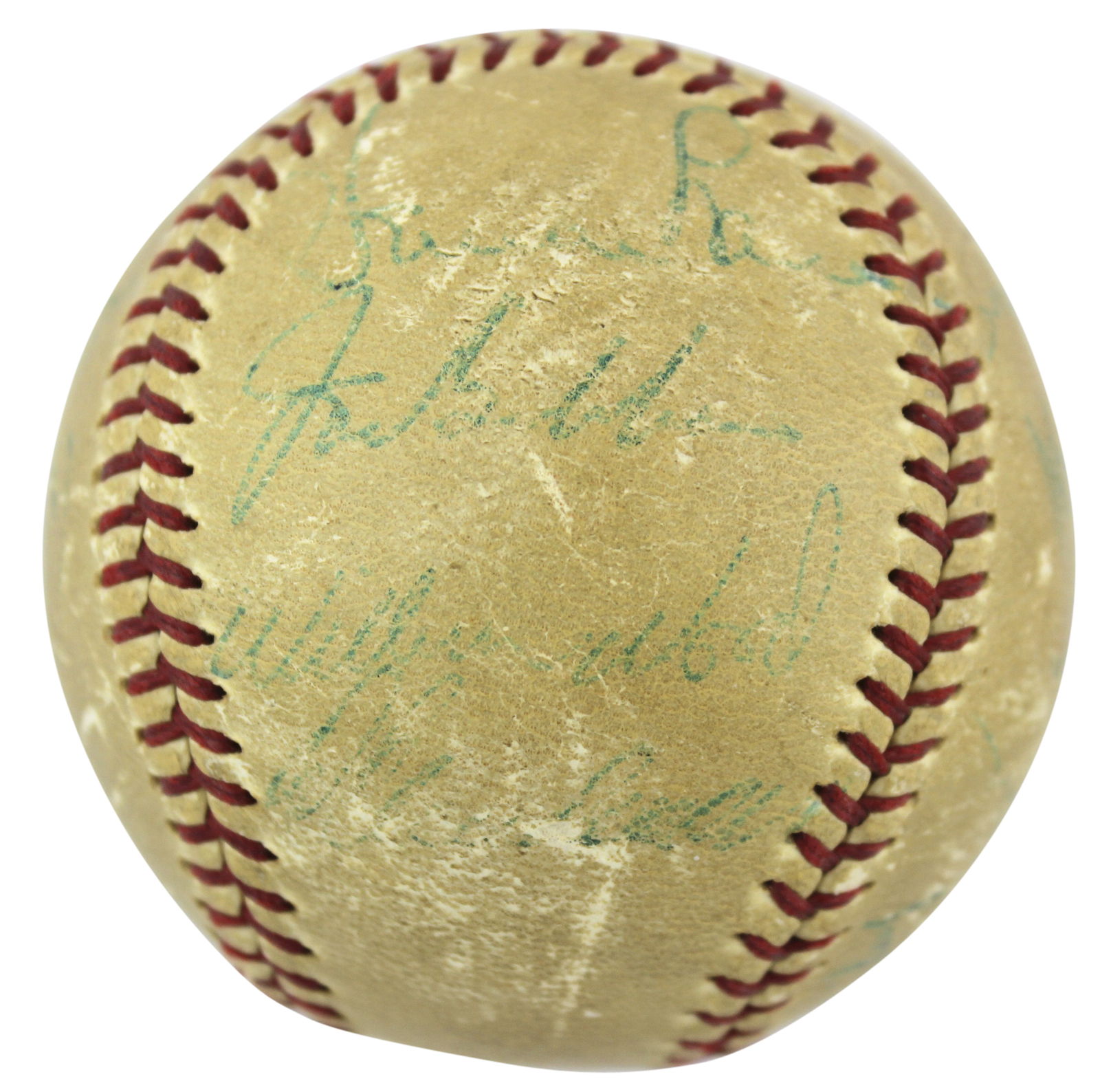 1965 Pirates Baseball Signed by (17) with Roberto Clemente, Willie Stargell, Bill Mazeroski, Vern Law (Beckett LOA) (See Description) at PristineAuction.com 1965 Pirates Baseball Signed by (17) with Roberto Clemente, Willie Stargell, Bill Mazeroski, Vern Law (Beckett LOA) (See Description) at PristineAuction.com
