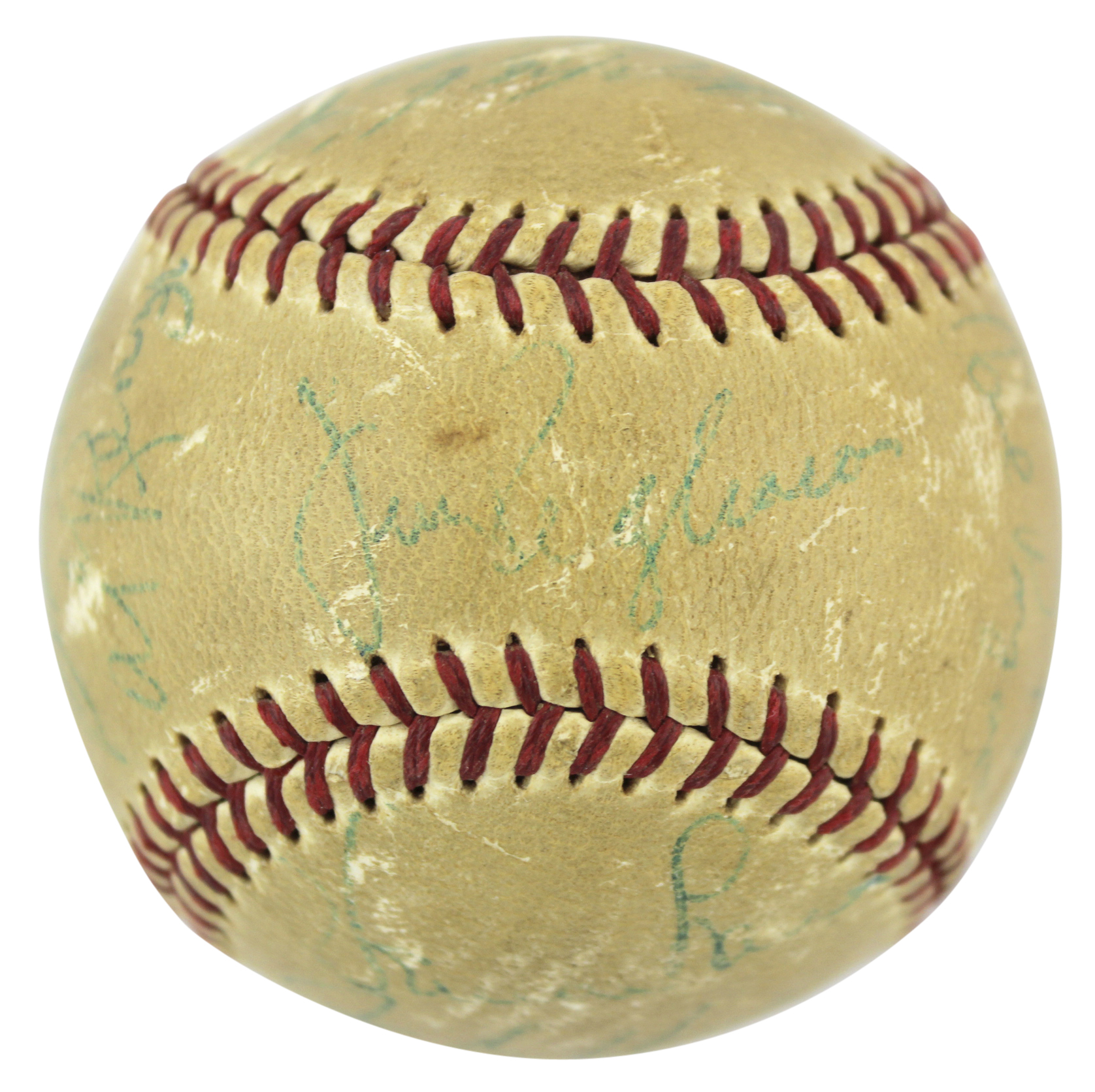 1965 Pirates Baseball Signed by (17) with Roberto Clemente, Willie Stargell, Bill Mazeroski, Vern Law (Beckett LOA) (See Description) at PristineAuction.com 1965 Pirates Baseball Signed by (17) with Roberto Clemente, Willie Stargell, Bill Mazeroski, Vern Law (Beckett LOA) (See Description) at PristineAuction.com