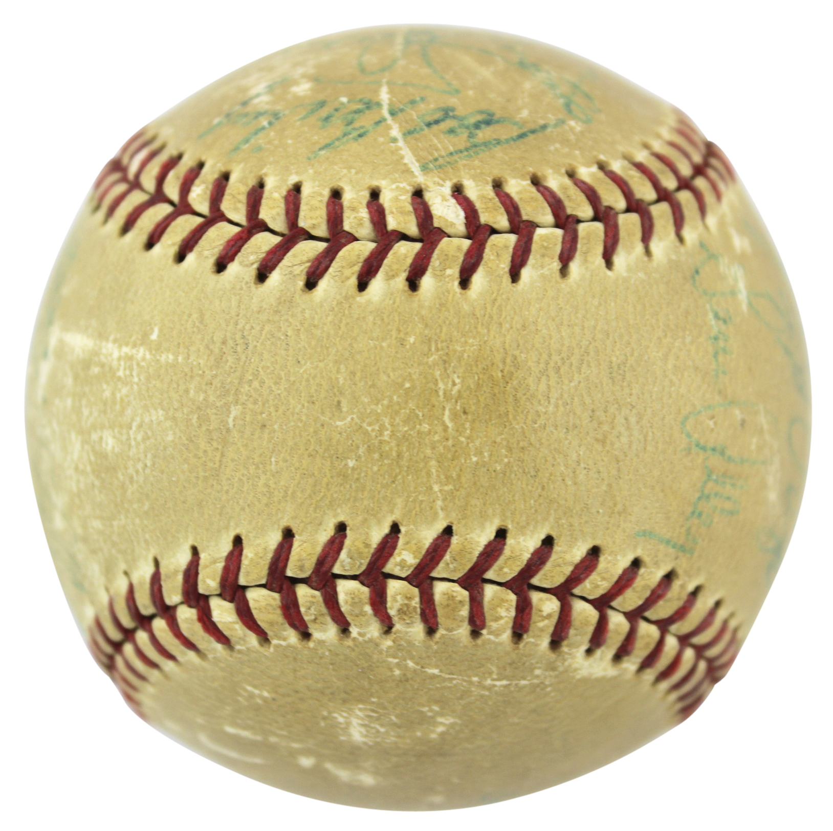 1965 Pirates Baseball Signed by (17) with Roberto Clemente, Willie Stargell, Bill Mazeroski, Vern Law (Beckett LOA) (See Description) at PristineAuction.com 1965 Pirates Baseball Signed by (17) with Roberto Clemente, Willie Stargell, Bill Mazeroski, Vern Law (Beckett LOA) (See Description) at PristineAuction.com