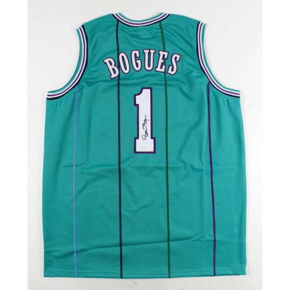 Muggsy Bogues Signed Jersey (JSA COA) Pristine Auction