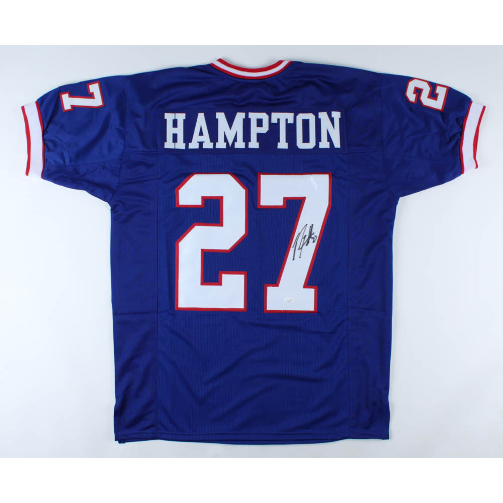 Rodney Hampton Signed Jersey (JSA COA) Pristine Auction