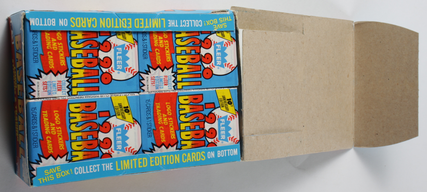 1990 Fleer Baseball Wax Box with (36) Wax Packs at PristineAuction.com 1990 Fleer Baseball Wax Box with (36) Wax Packs at PristineAuction.com