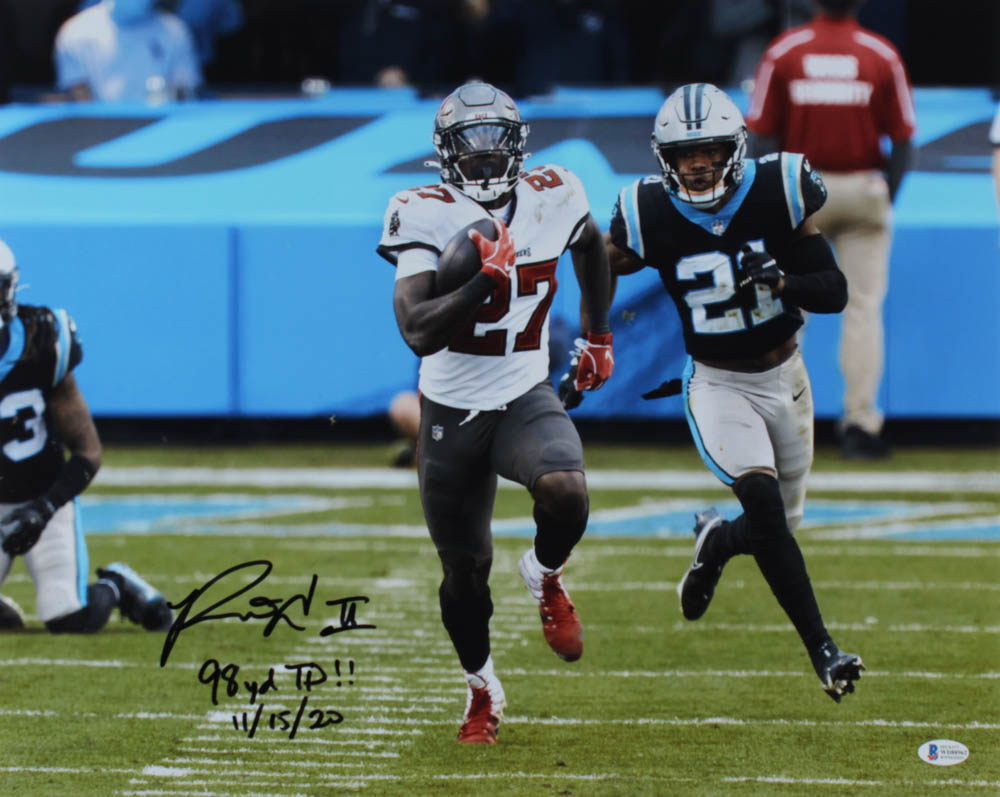 Ronald Jones II Signed Buccaneers 16x20 Photo Inscribed 