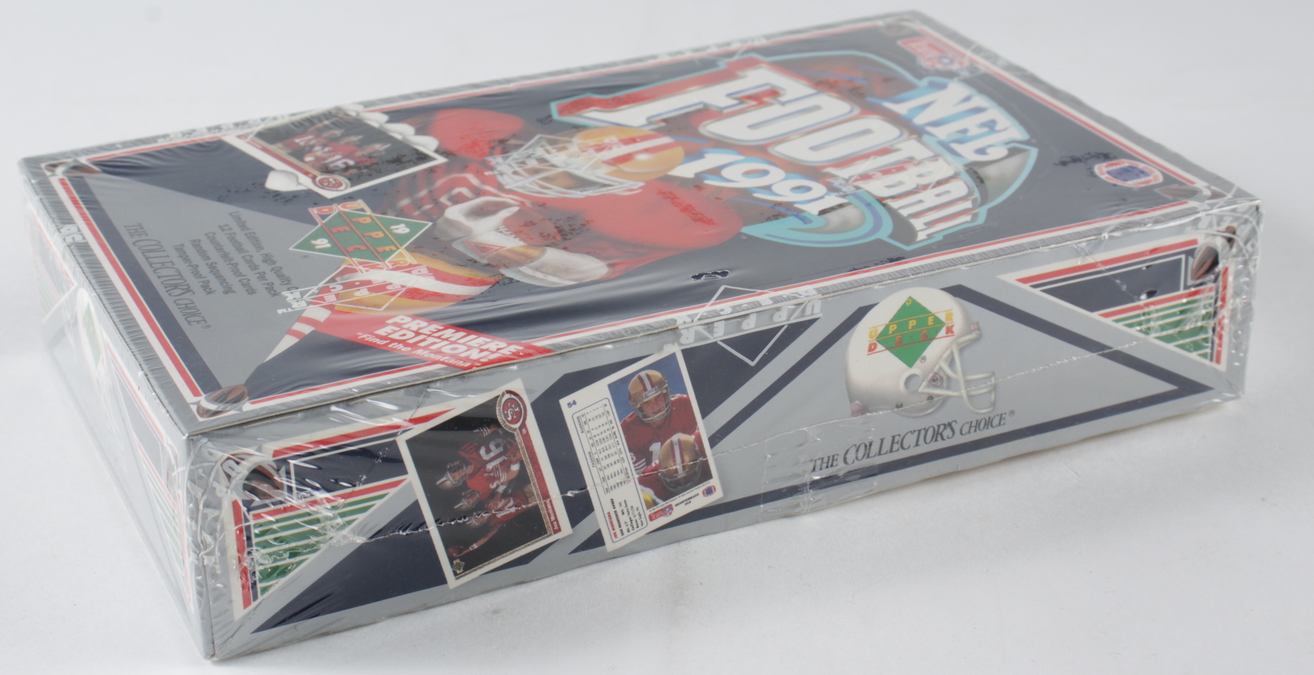 1991 Upper Deck NFL Football Box with (36) Packs at PristineAuction.com 1991 Upper Deck NFL Football Box with (36) Packs at PristineAuction.com