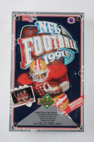 1991 Upper Deck NFL Football Box with (36) Packs at PristineAuction.com 1991 Upper Deck NFL Football Box with (36) Packs at PristineAuction.com