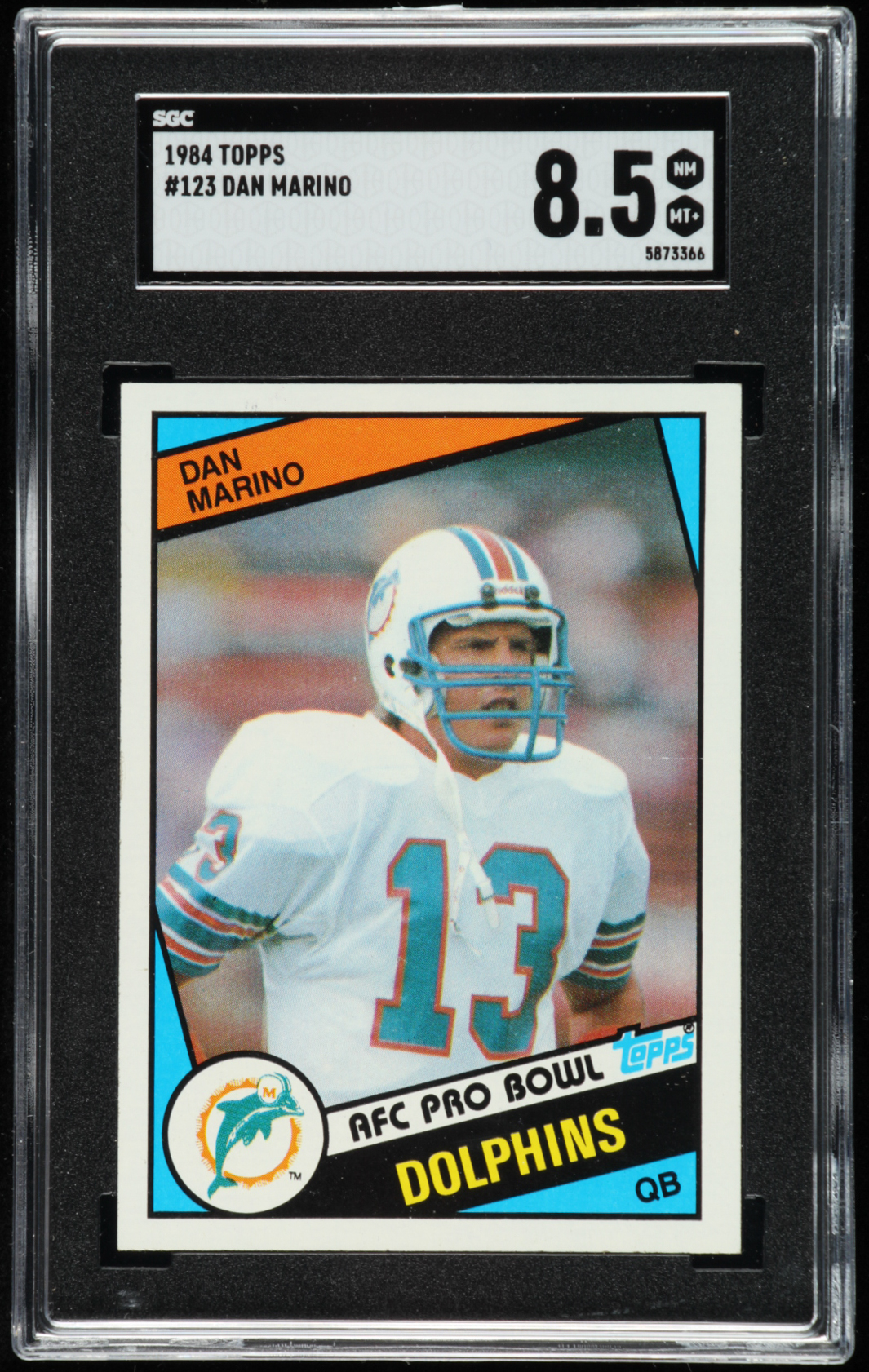 Dan Marino 1984 Topps #123 Pro Bowl RC (SGC 8.5) at PristineAuction.com Dan Marino 1984 Topps #123 Pro Bowl RC (SGC 8.5) at PristineAuction.com