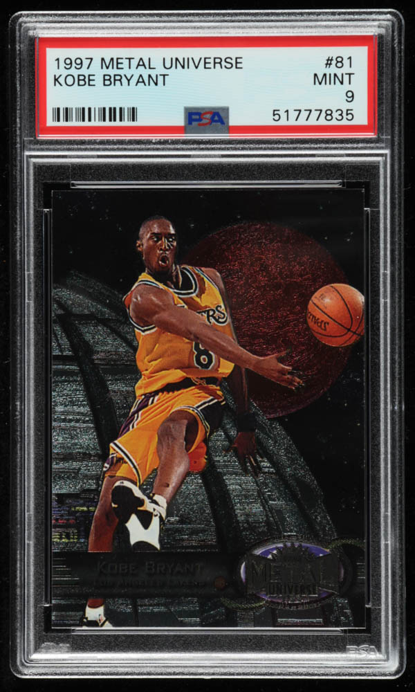 Kobe Bryant 1997-98 Metal Universe #81 (PSA 9) at PristineAuction.com Kobe Bryant 1997-98 Metal Universe #81 (PSA 9) at PristineAuction.com