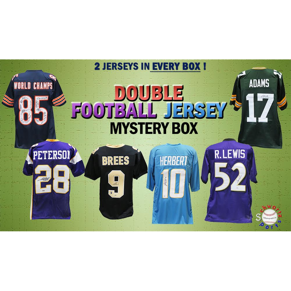 Schwartz Sports DOUBLE Football Jersey Mystery Box Series 4