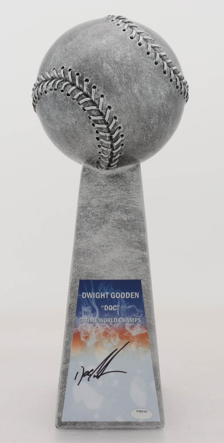 Dwight "Doc" Gooden Signed 15" Football Championship Trophy (Schwartz Sports COA) (See Description) at PristineAuction.com Dwight "Doc" Gooden Signed 15" Football Championship Trophy (Schwartz Sports COA) (See Description) at PristineAuction.com