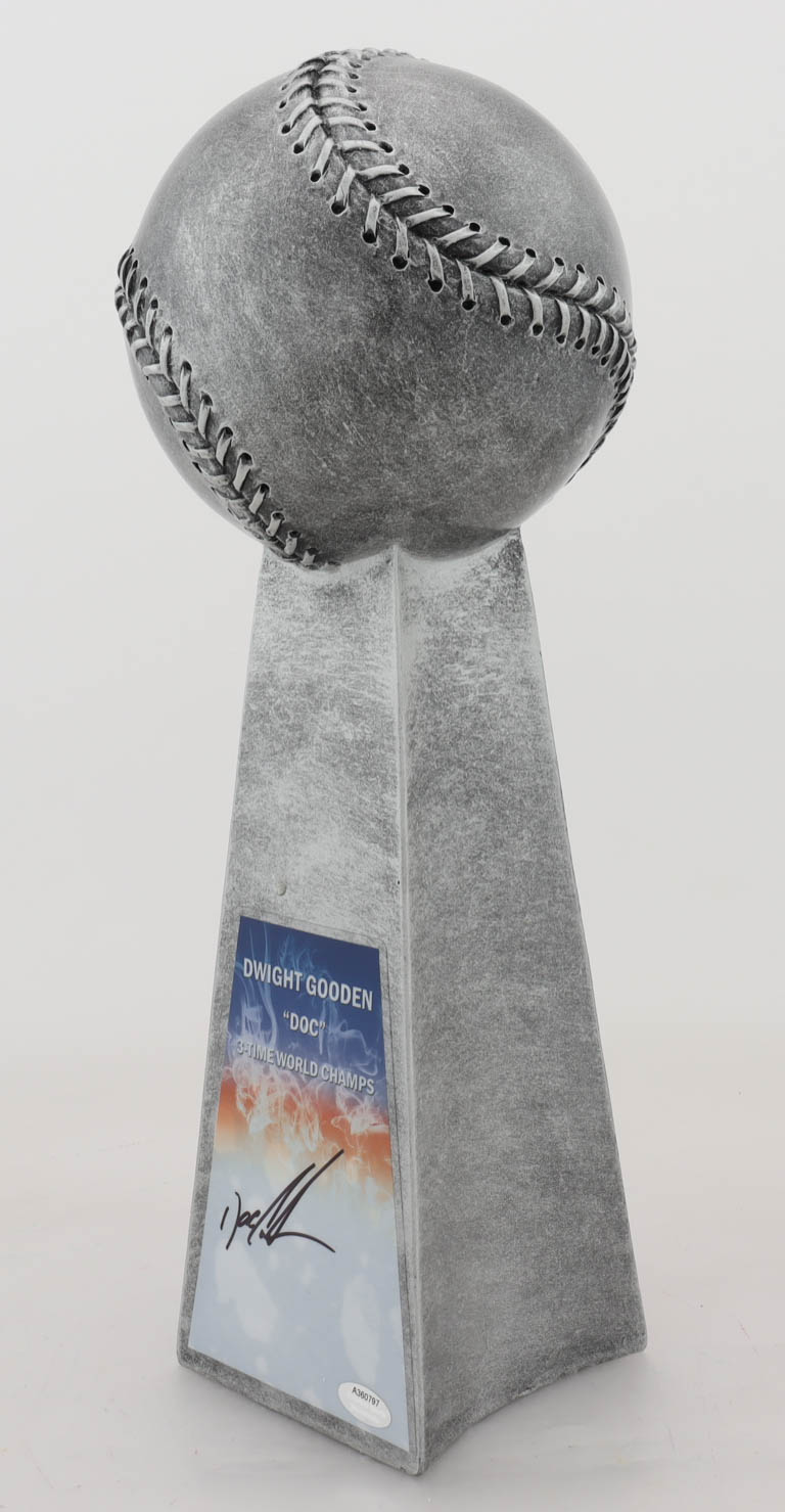 Dwight "Doc" Gooden Signed 15" Football Championship Trophy (Schwartz Sports COA) (See Description) at PristineAuction.com Dwight "Doc" Gooden Signed 15" Football Championship Trophy (Schwartz Sports COA) (See Description) at PristineAuction.com