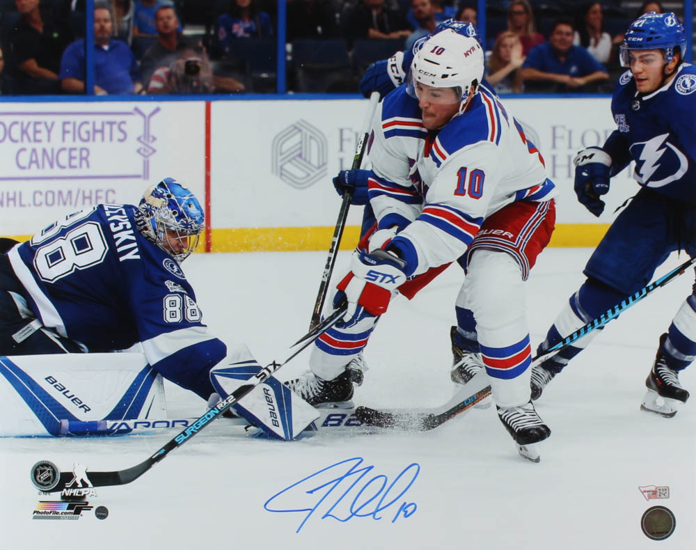 J. T. Miller Signed Rangers 16x20 Photo (Steiner Hologram & Fanatics Hologram) at PristineAuction.com J. T. Miller Signed Rangers 16x20 Photo (Steiner Hologram & Fanatics Hologram) at PristineAuction.com