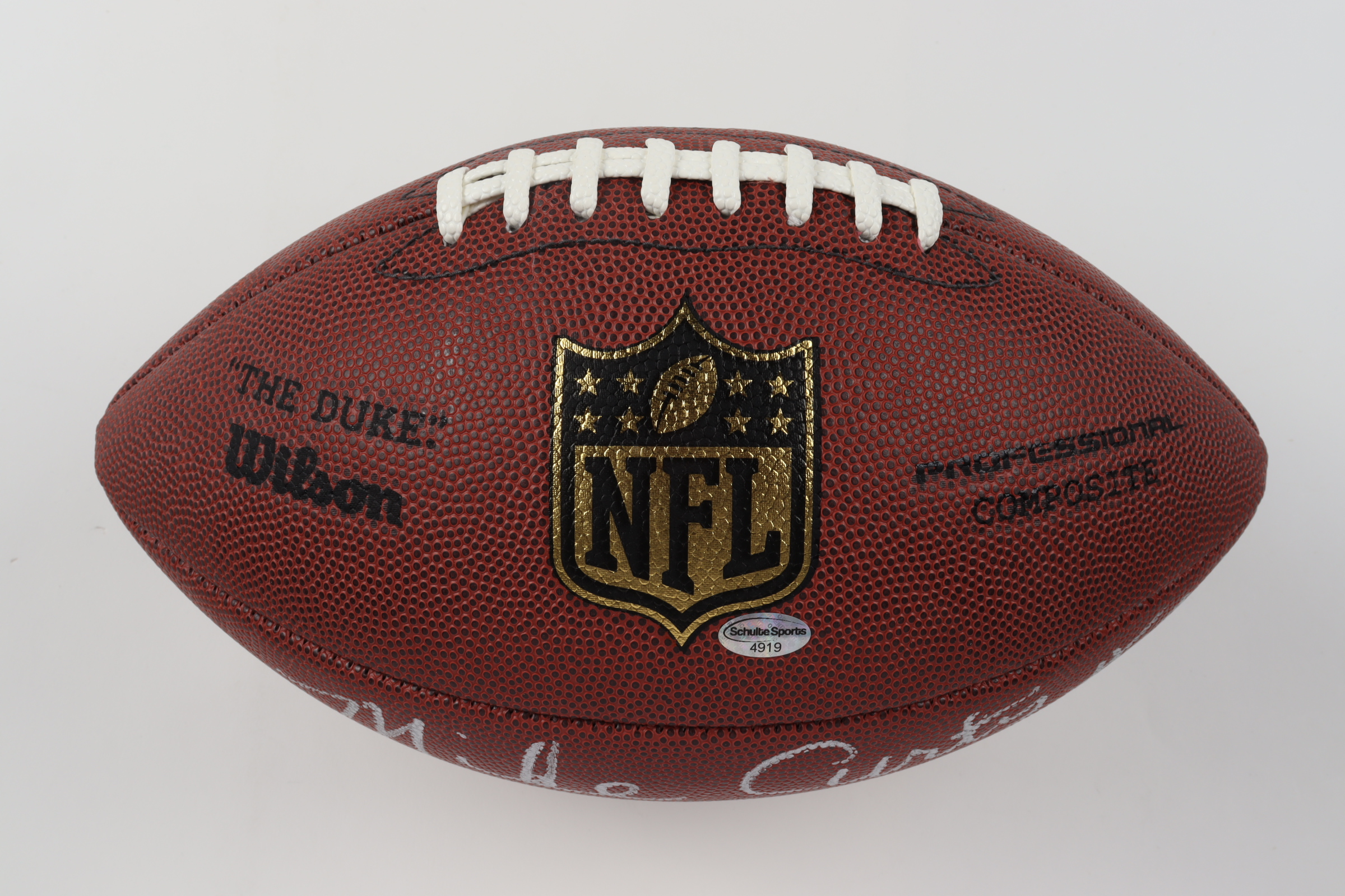 Mike Curtis Signed NFL Football Inscribed "Super Bowl V Champs" (Schulte Sports Hologram) at PristineAuction.com Mike Curtis Signed NFL Football Inscribed "Super Bowl V Champs" (Schulte Sports Hologram) at PristineAuction.com