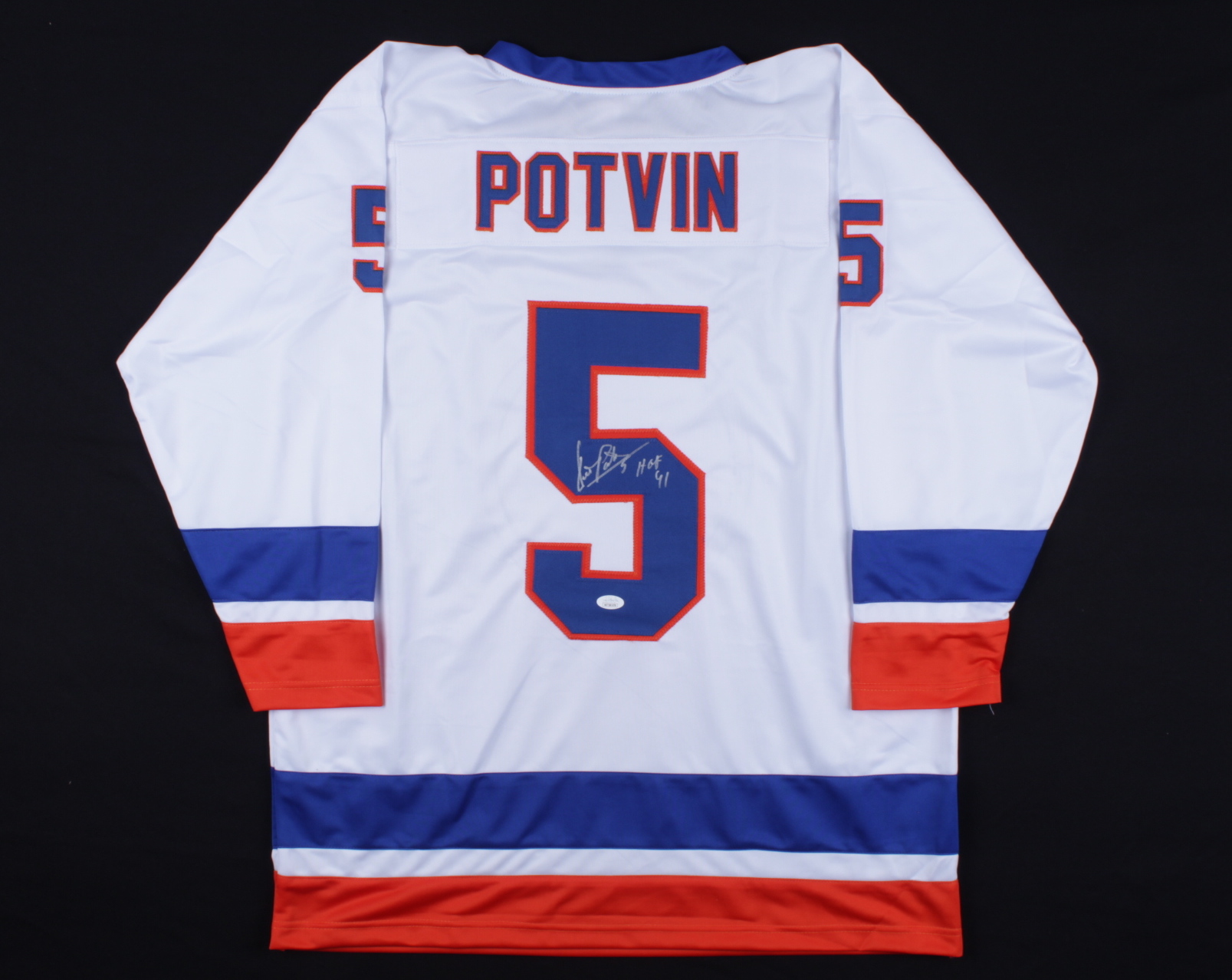 Denis Potvin Signed Jersey Inscribed "HOF 91" (JSA COA) at PristineAuction.com Denis Potvin Signed Jersey Inscribed "HOF 91" (JSA COA) at PristineAuction.com