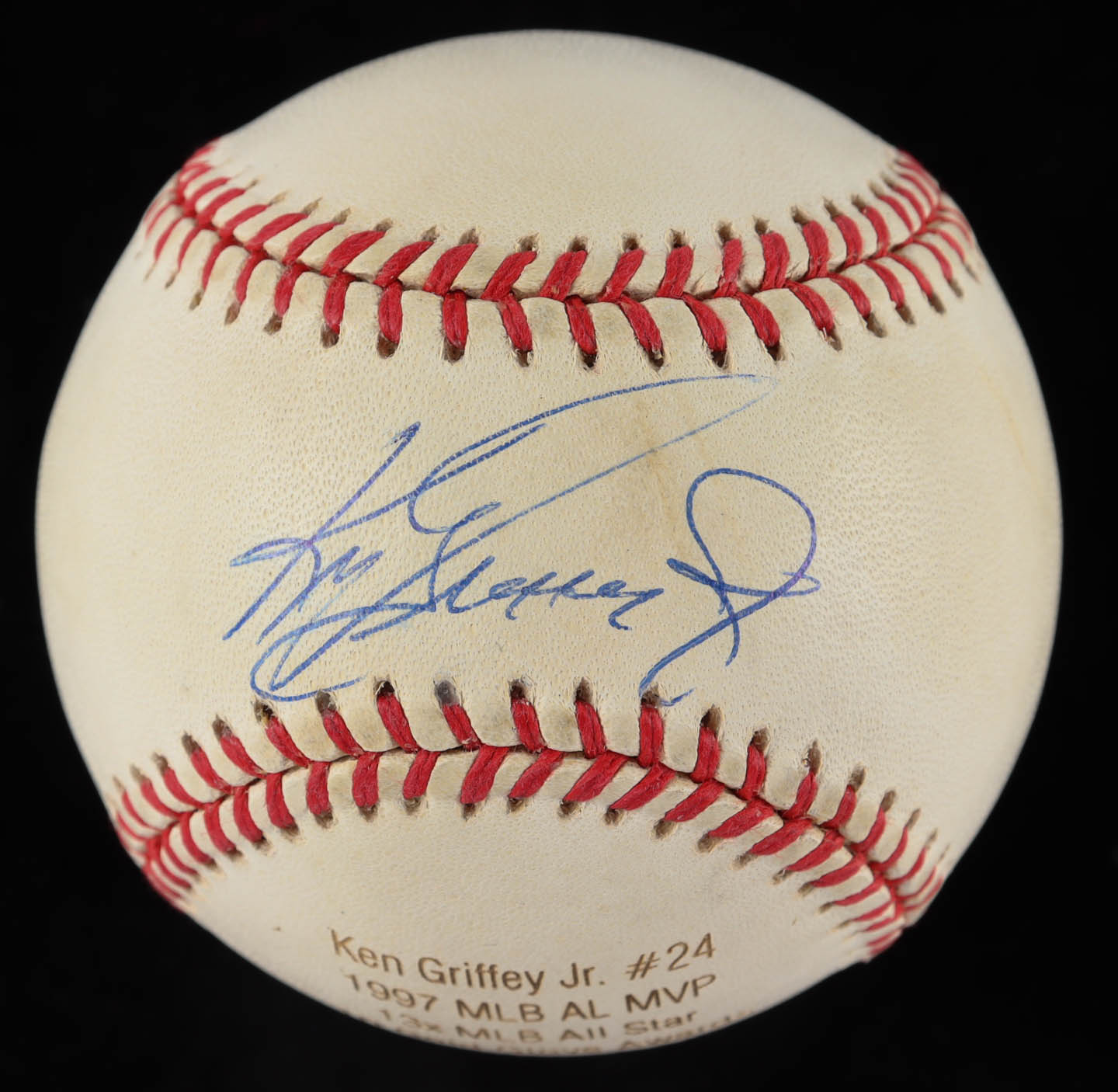 Ken Griffey Jr. Signed LE OAL Career Stat Engraved Baseball (JSA COA & Steiner Hologram) (See Description) at PristineAuction.com Ken Griffey Jr. Signed LE OAL Career Stat Engraved Baseball (JSA COA & Steiner Hologram) (See Description) at PristineAuction.com