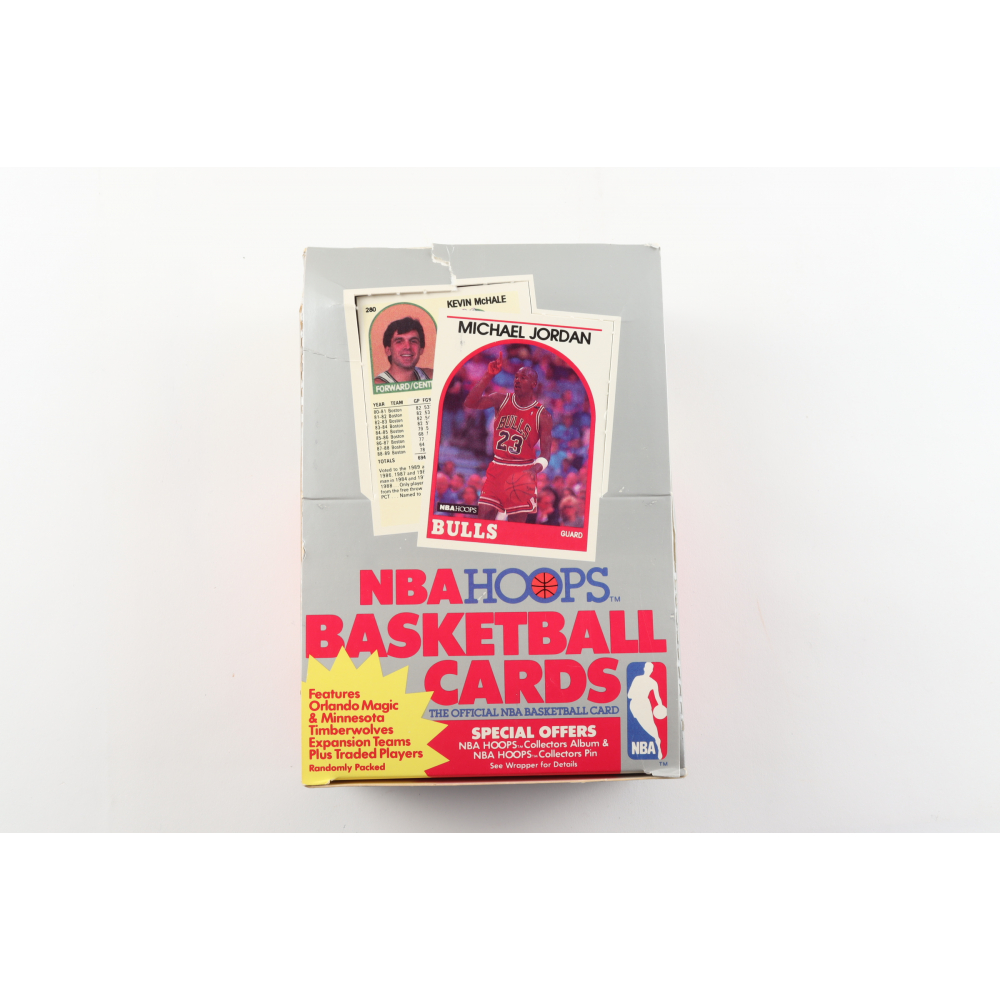 198990 NBA Hoops Basketball Card Box with (36) Wax Packs (See