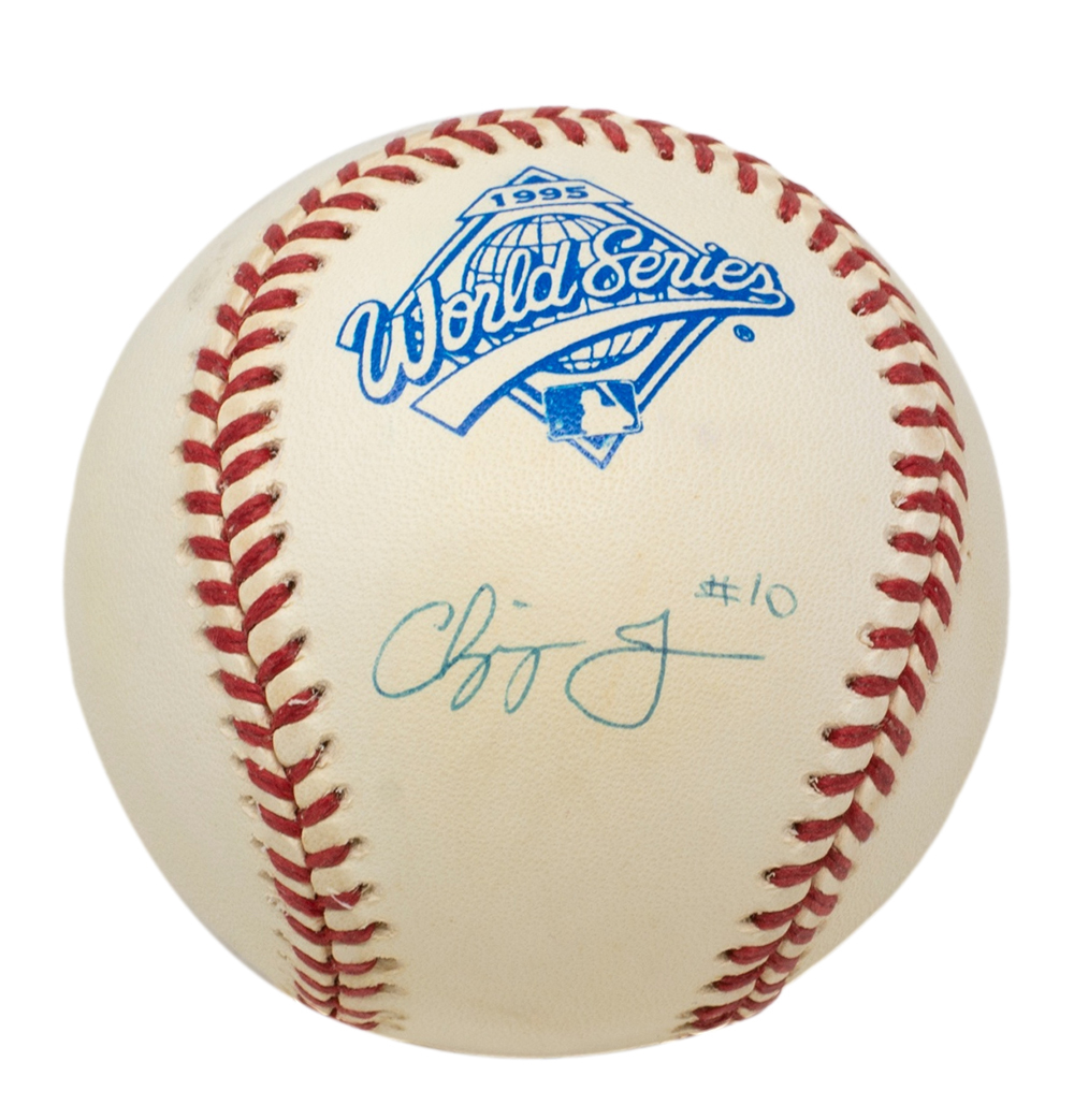 Chipper Jones Signed 1995 World Series Baseball (Beckett COA) at PristineAuction.com Chipper Jones Signed 1995 World Series Baseball (Beckett COA) at PristineAuction.com