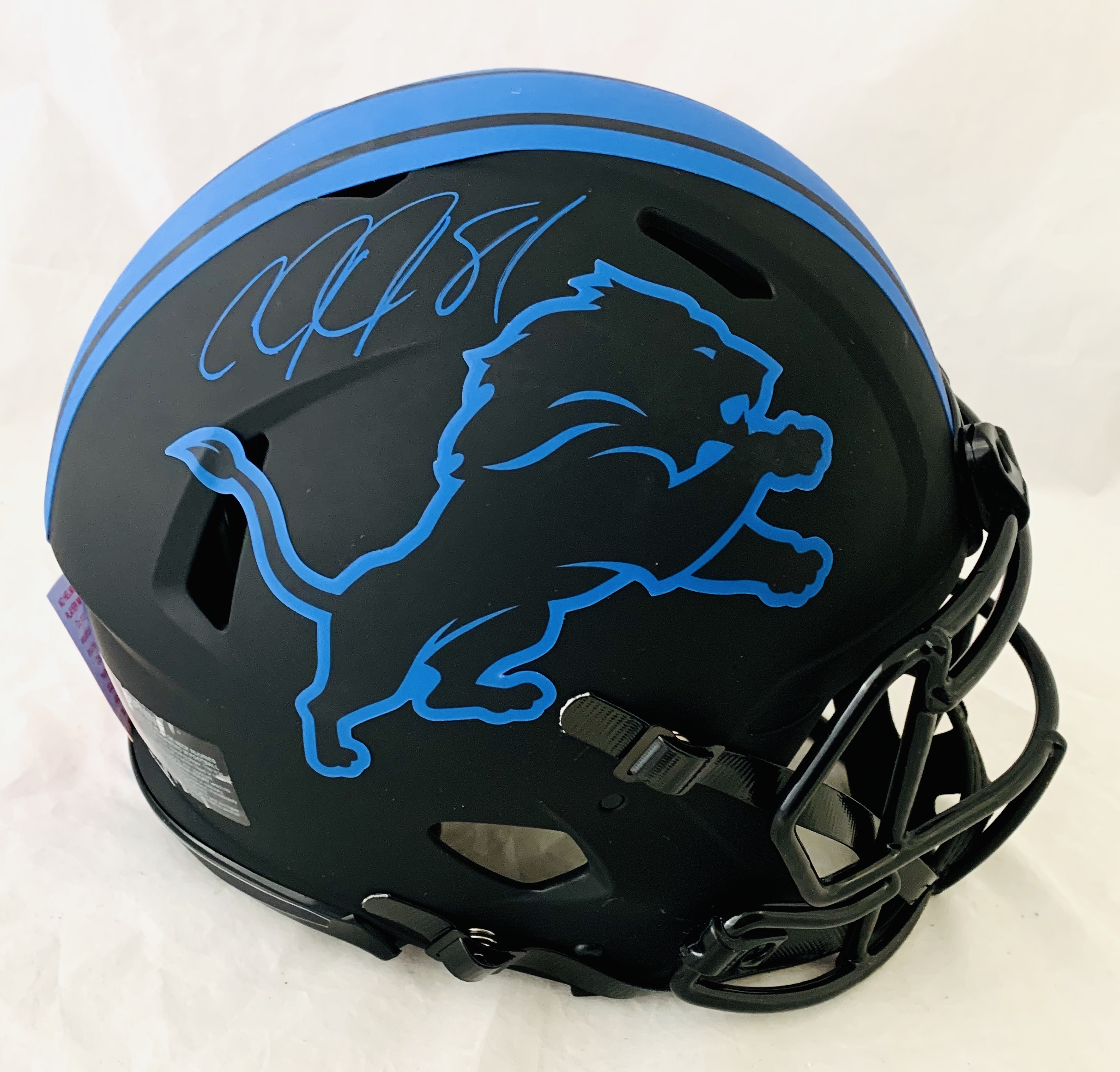 Calvin Johnson Signed Lions Full-Size Authentic On-Field Eclipse Alternate Speed Helmet (JSA COA) at PristineAuction.com Calvin Johnson Signed Lions Full-Size Authentic On-Field Eclipse Alternate Speed Helmet (JSA COA) at PristineAuction.com