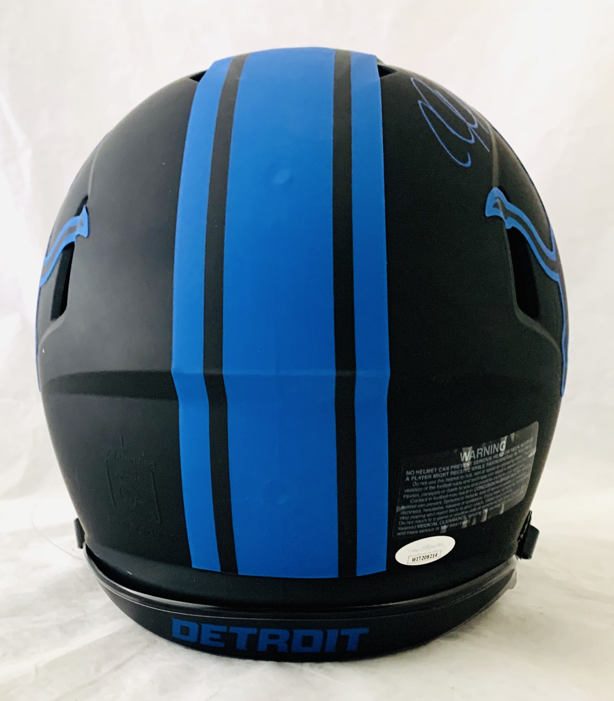 Calvin Johnson Signed Lions Full-Size Authentic On-Field Eclipse Alternate Speed Helmet (JSA COA) at PristineAuction.com Calvin Johnson Signed Lions Full-Size Authentic On-Field Eclipse Alternate Speed Helmet (JSA COA) at PristineAuction.com
