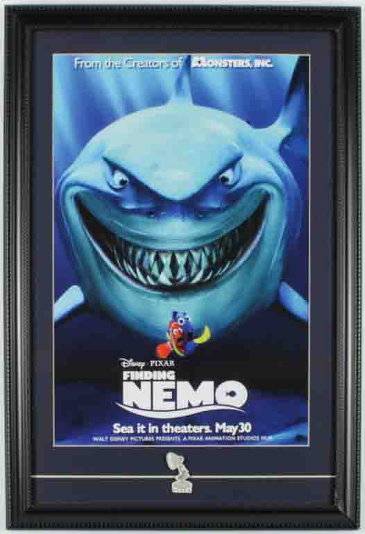 Finding Nemo 15x22 Custom Framed Poster Display with Pixar Pin at PristineAuction.com Finding Nemo 15x22 Custom Framed Poster Display with Pixar Pin at PristineAuction.com