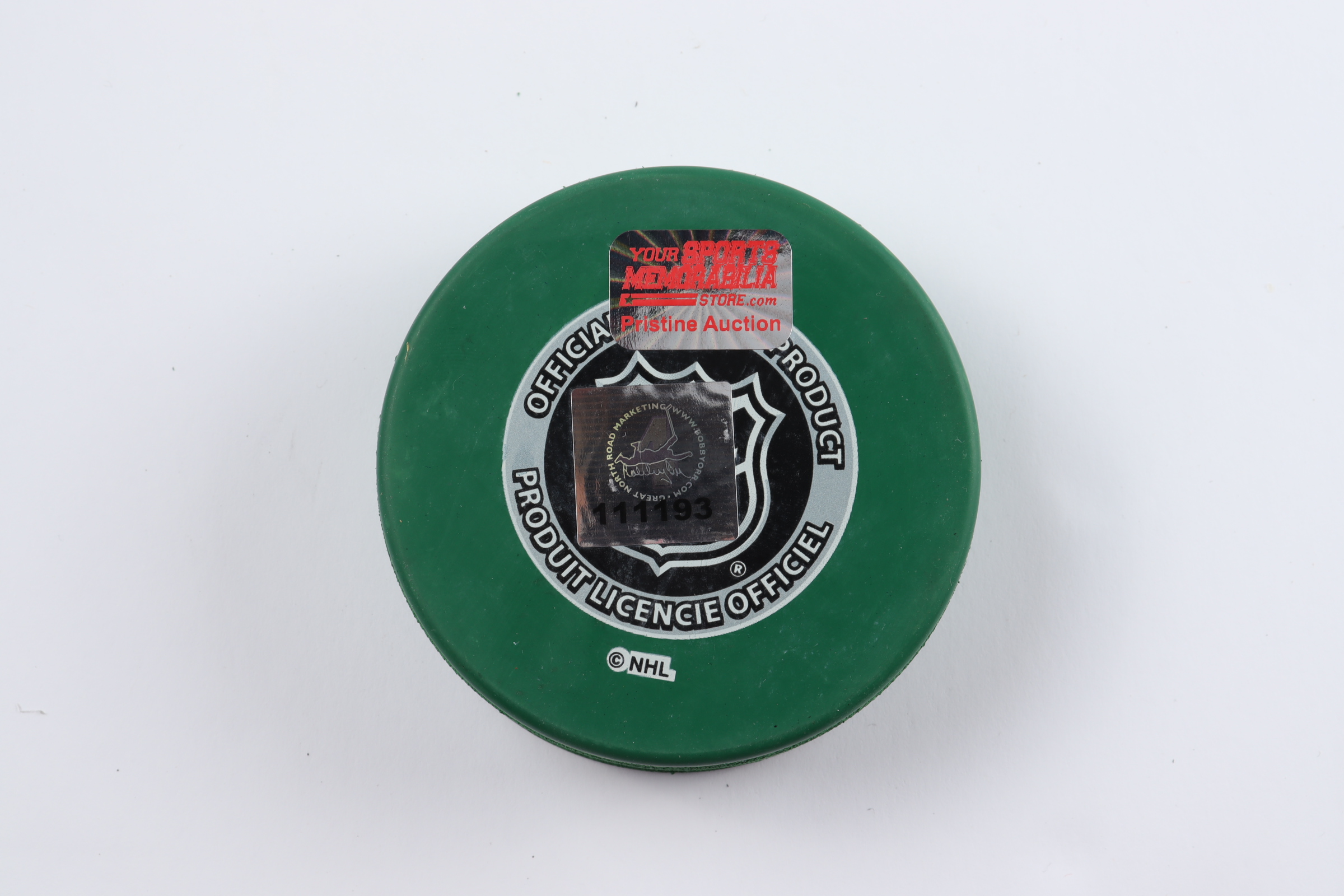 Bobby Orr Signed Bruins St. Patrick's Day Logo Hockey Puck (Orr COA & YSMS Hologram) at PristineAuction.com Bobby Orr Signed Bruins St. Patrick's Day Logo Hockey Puck (Orr COA & YSMS Hologram) at PristineAuction.com