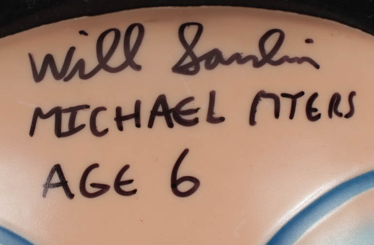 Will Sandin Signed "Halloween" Clown Mask Inscribed "Michael Myers Age 6" (Beckett COA) at PristineAuction.com Will Sandin Signed "Halloween" Clown Mask Inscribed "Michael Myers Age 6" (Beckett COA) at PristineAuction.com