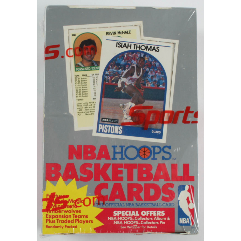 198990 NBA Hoops Basketball Card Box with (36) Wax Packs (See