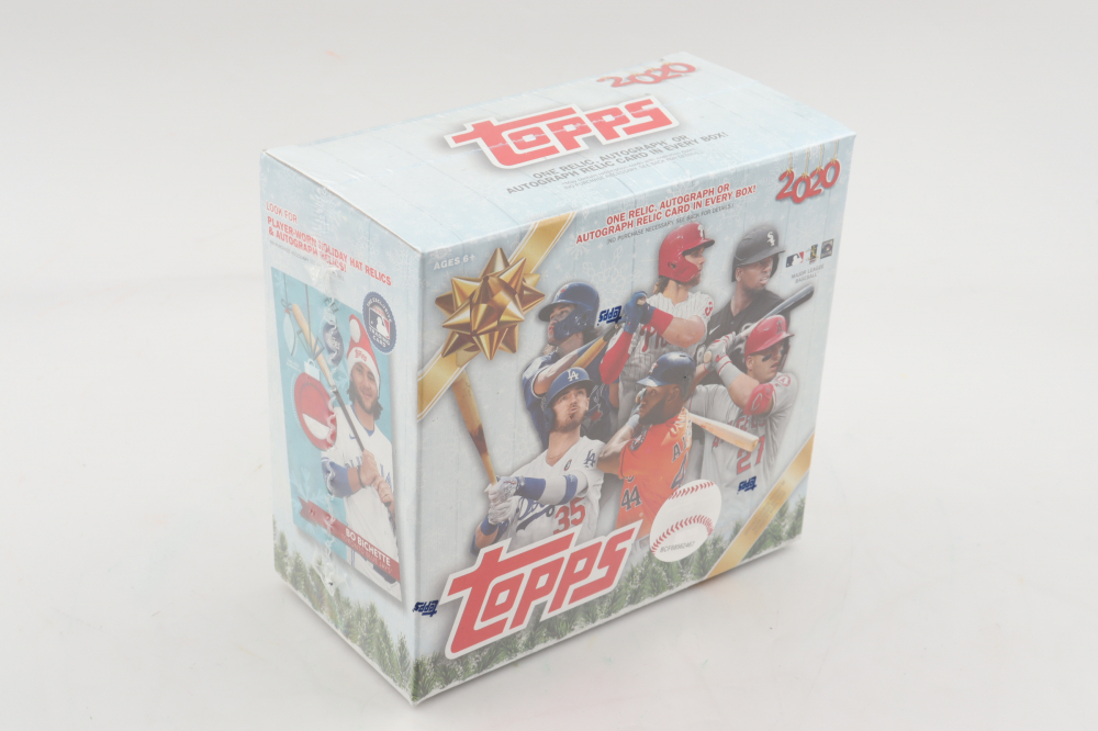 2020 Topps Holiday Baseball Mega Box with (10) Packs Pristine Auction