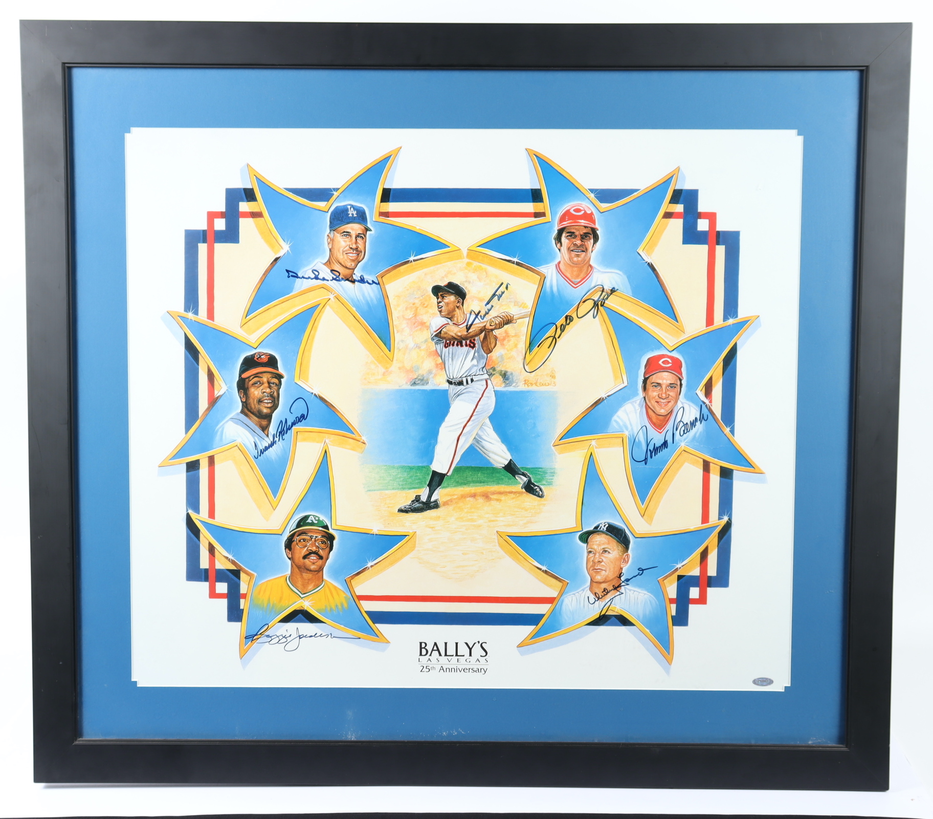 Bally's Las Vegas 25th Anniversary MLB Greats 31x35 Custom Framed ...