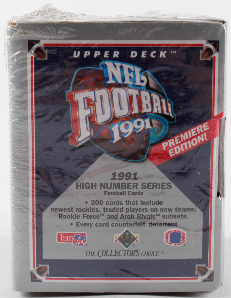 1991 Upper Deck Football High Number Series Box Of 200 Cards See 