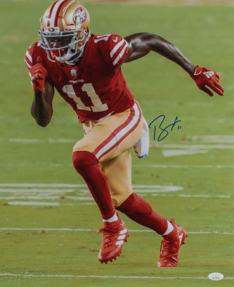 Brandon Aiyuk Signed 49ers 16x20 Photo (JSA COA) at PristineAuction.com Brandon Aiyuk Signed 49ers 16x20 Photo (JSA COA) at PristineAuction.com