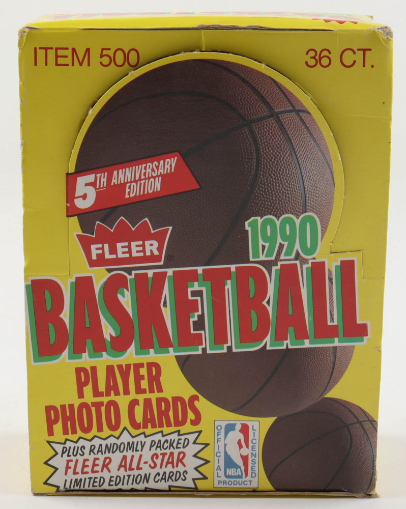 1990-91 Fleer Basketball Wax Box with (36) Packs | Pristine Auction